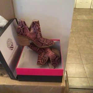Hot!snake print shoe boot